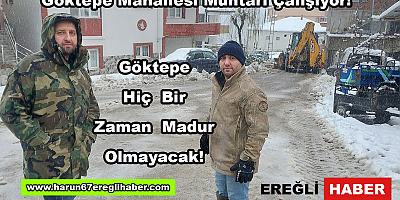 Göktepe Mahallesinin Yollarını Kepçe İle Açtırdık !